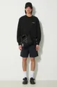 Norse Projects felpa in cotone Arne Relaxed Organic Logo nero