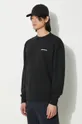 nero Norse Projects felpa in cotone Arne Relaxed Organic Logo