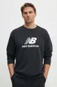 black New Balance sweatshirt Stacked Logo French Men’s