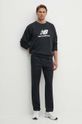 New Balance bluza Stacked Logo French MT41500BK czarny AW24