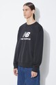 Dukserica New Balance Stacked Logo French crna MT41500BK