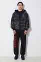 PLEASURES bluza Signal Zip Up Hoodie P24SP015.BLACK czarny SS24