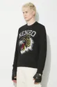 czarny Kenzo bluza bawełniana Tiger Varsity Slim Sweatshirt