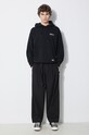 NEIGHBORHOOD felpa in cotone Plain Sweat Parka 241FPNH.CSM02 nero SS24