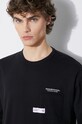 Бавовняний лонгслів NEIGHBORHOOD Classic-P Crewneck 241FPNH.CSM05 чорний