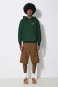 Stan Ray cotton sweatshirt Ray-Bow Hood green