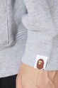 A Bathing Ape felpa Metal One Point Full Zip Hoodie grigio 1J80115051