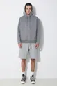 Neil Barrett felpa Fairisle Thunderbolt Sweatshirt grigio