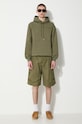 Maharishi hanorac de bumbac Dragon Bamboo Hooded Sweat 5075.OLIVE verde SS24