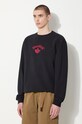 Бавовняна кофта Maharishi Dragon Anniversary Crew Sweat чорний 1267.BLACK
