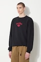 Maharishi hanorac de bumbac Dragon Anniversary Crew Sweat negru 1267.BLACK