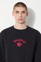 Maharishi hanorac de bumbac Dragon Anniversary Crew Sweat 1267.BLACK negru