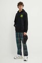 Vans hanorac de bumbac VN0008H2BLK1 negru SS24