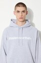 Памучен суичър thisisneverthat T-logo LT Hoodie TN240TSWHO01 сив