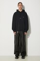 Maison Kitsuné bluza bawełniana Bold Fox Head Patch Oversize Hoodie LM00705KM0001 czarny AA00
