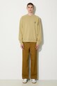 Pamučna dukserica Maison Kitsuné Bold Fox Head Patch Oversize Sweatshirt MM00304KM0001 bež AA00