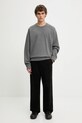 Maison Kitsuné hanorac de bumbac Bold Fox Head Patch Oversize Sweatshirt MM00304KM0001 gri