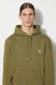 Maison Kitsuné cotton sweatshirt Chillax Patch Regular Hoodie LM00706KM0001 green