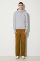 Maison Kitsuné cotton sweatshirt Fox Head Patch Regular Hoodie LM00702KM0001 blue AW24