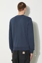 Одежда Хлопковая кофта Maison Kitsuné Fox Head Patch Regular Sweatshirt LM00301KM0001 тёмно-синий