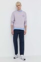 On Vacation bluza Do Nothing Club OVC.LDS10 fioletowy SS24