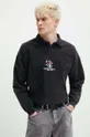 Bombažen pulover Kaotiko črna