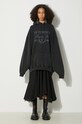 Clothing VETEMENTS sweatshirt Paris Logo Hoodie UE64HD220B black