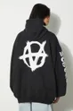 VETEMENTS bluza Double Anarchy Hoodie 80% Bumbac, 20% Poliester