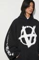 VETEMENTS sweatshirt Double Anarchy Hoodie UE64HD700BW black