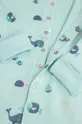 niebieski Coccodrillo pajacyk niemowlęcy bawełniany