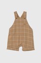 Kojenecký plátěný overal United Colors of Benetton Kojenecký výrobek hnědá 45Q1AT00U.W.Seasonal