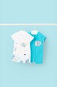 Mayoral Newborn rampers niemowlęcy 2-pack Produkt niemowlęcy turkusowy 1728.1F.Newborn.PPYH
