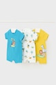 Mayoral Newborn rampers niemowlęcy 3-pack Produkt niemowlęcy multicolor 1795.1R.Newborn.PPYH