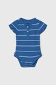 Bodi za bebe Tommy Hilfiger plava KN0KN01816.PPYH