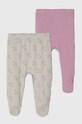 Βαμβακερή βρεφική φόρμα United Colors of Benetton 2-pack 2-pack ροζ 3FMG0F007.W.Seasonal