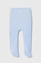 Fete United Colors of Benetton salopete din bumbac pentru bebeluși 2-pack 3FMG0F007.W.Seasonal albastru