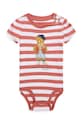 Polo Ralph Lauren body bawełniane niemowlęce czerwony 310936236001