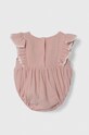Dziewczynka Jamiks body bawełniane niemowlęce BISZA.org.Rame.JLG011.G różowy