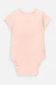 Coccodrillo body bawełniane niemowlęce różowy