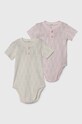 United Colors of Benetton body bawełniane niemowlęce 2-pack Produkt niemowlęcy różowy 34KE0B00O.W.Seasonal