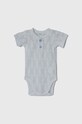 United Colors of Benetton body din bumbac pentru bebelusi 2-pack 34KE0B00O.W.Seasonal albastru SS24