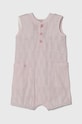United Colors of Benetton rampers bawełniany niemowlęcy Produkt niemowlęcy różowy 34KE0T01P.W.Seasonal