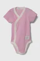 Bombažen body za dojenčka United Colors of Benetton 2-pack roza