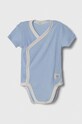 Детское боди из хлопка United Colors of Benetton 2 шт 3FMG0B00L.W.Seasonal голубой SS24