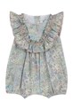 Хлопковый ромпер для младенцев Tartine et Chocolat TY33020.49.74 бирюзовый SS24