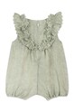Fete Tartine et Chocolat salopetă de in pentru bebeluși TY33030.80 verde
