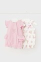 Dětské rampery Mayoral Newborn 2-pack Kojenecký výrobek růžová 1706.2C.Newborn.PPYH