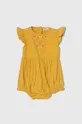 sárga zippy baba nadrág vászonkeverékből Lány