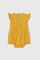 zippy rampers z domieszką lnu niemowlęcy 3105982301 żółty SS24