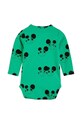 Mini Rodini body niemowlęce 2414010675 zielony SS24